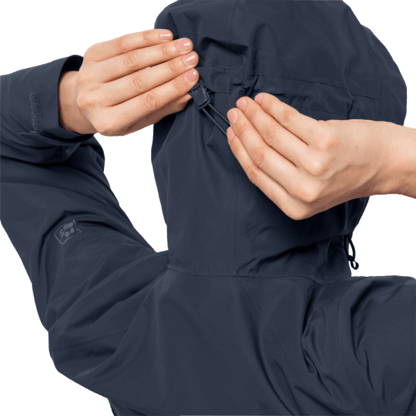 Middernachtblauwe Jack Wolfskin Norrland 3in1 Damesorigineel