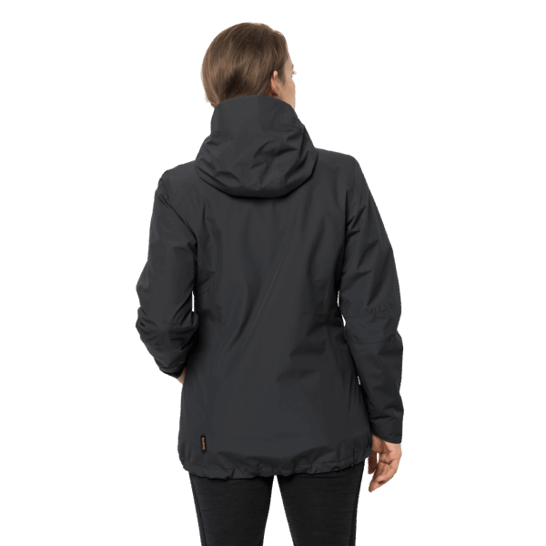Zwarte Origins Jack Wolfskin Norrland Dames 3in1