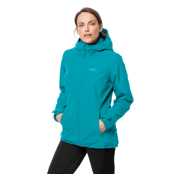 Norrland 3in1 Jack Wolfskin Voor Dames In Donker Cyaan