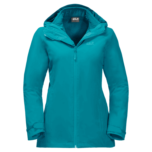 Norrland 3in1 Jack Wolfskin Voor Dames In Donker Cyaan