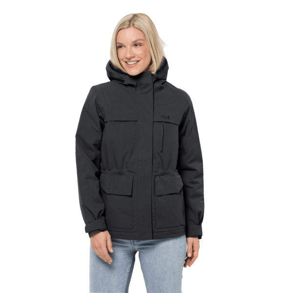 Hot Dames White Frost Jack Jack Wolfskin Zwart