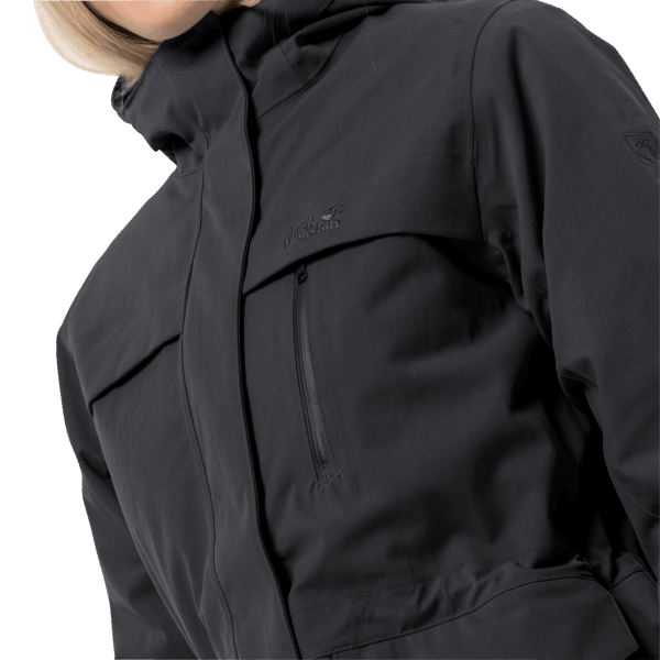 Hot Dames White Frost Jack Jack Wolfskin Zwart