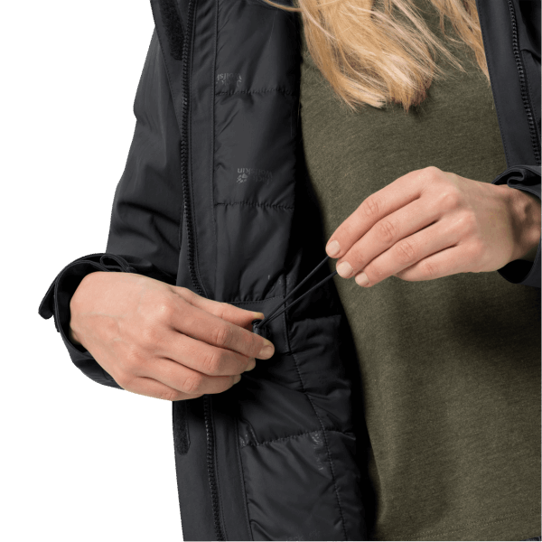 Hot Dames White Frost Jack Jack Wolfskin Zwart