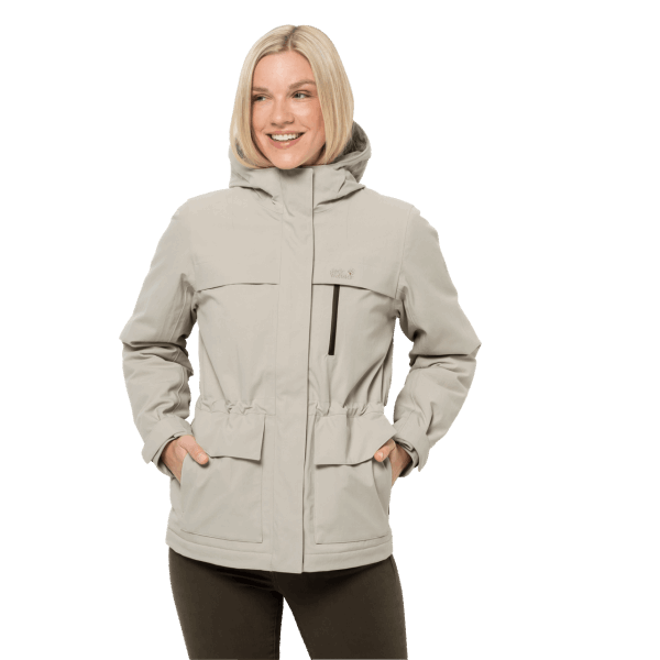 Beste White Frost Jack Voor Dames Dusty Grey Jack Wolfskin