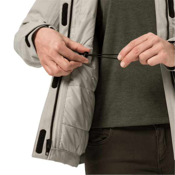 Beste White Frost Jack Voor Dames Dusty Grey Jack Wolfskin