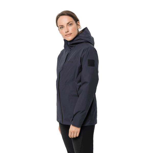 Nieuwe Atletische 5in1 Jack Wolfskin Grafiet Dames