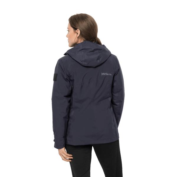 Nieuwe Atletische 5in1 Jack Wolfskin Grafiet Dames