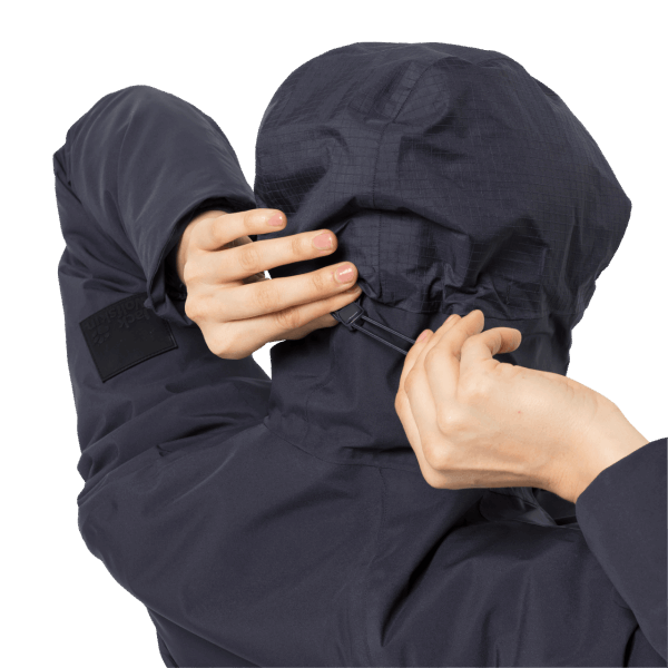 Nieuwe Atletische 5in1 Jack Wolfskin Grafiet Dames