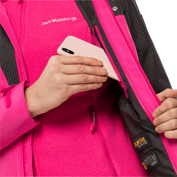 Collecties Pink Anemone Dames Dna Rhapsody 3in1 Jack Wolfskin