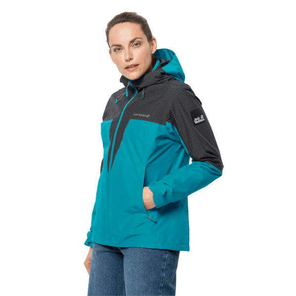 Dames Dna Rhapsody 3in1 Jack Wolfskin Dark Cyaan Origin
