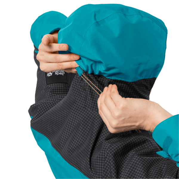 Dames Dna Rhapsody 3in1 Jack Wolfskin Dark Cyaan Origin