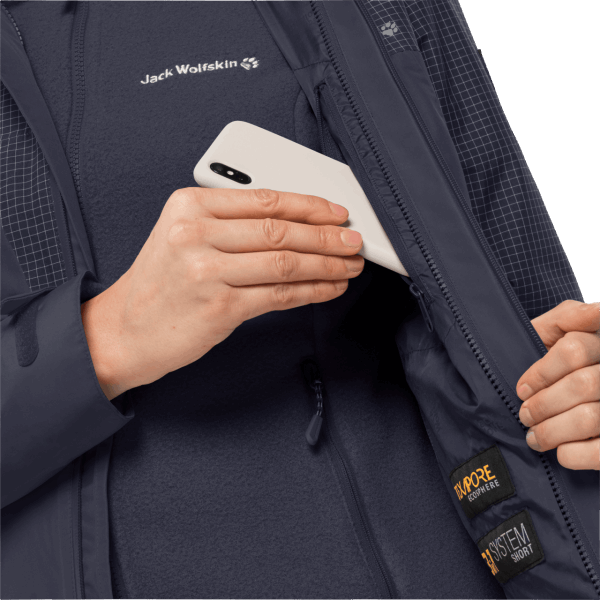 Dna Rhapsody 3in1 Jack Wolfskin Origins Grafiet Voor Dames