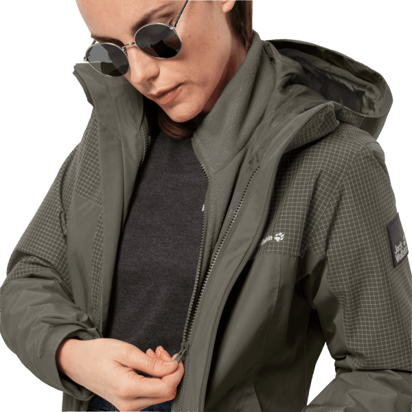 Dna Rhapsody 3in1 Druivenblad Jack Wolfskin Voor Dames