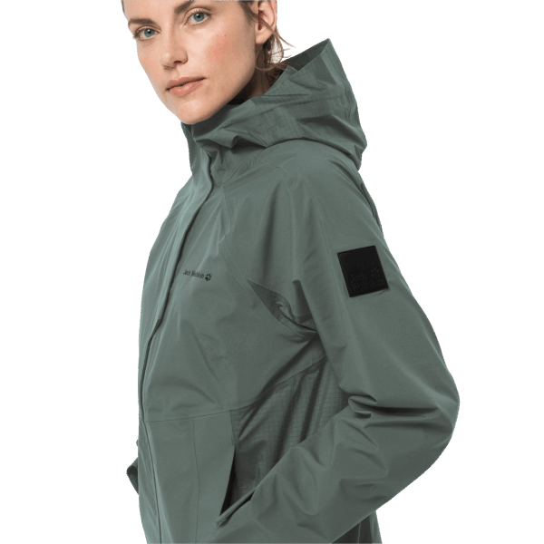 Dames Sportjas Origineel Jack Wolfskin Hedge Groen