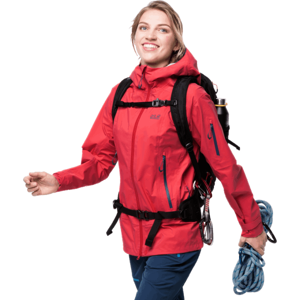 Tulp Rood Jack Wolfskin Origins Exolight Pro Damesjack
