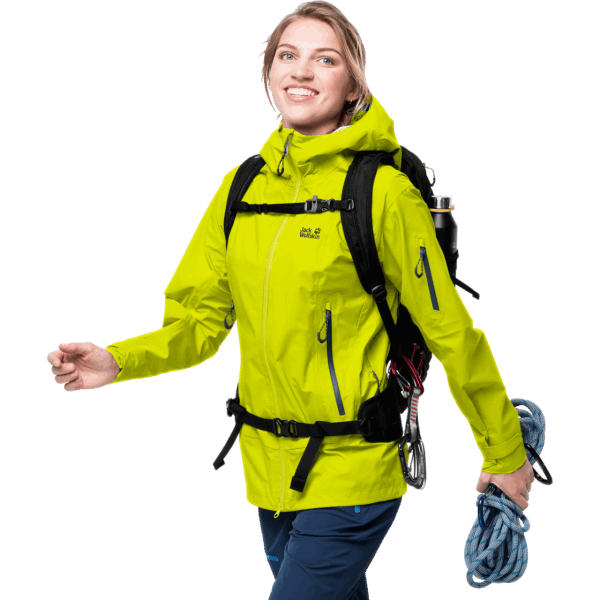 Knipperend Groen Jack Wolfskin Exolight Pro Damesjack Van Het Merk