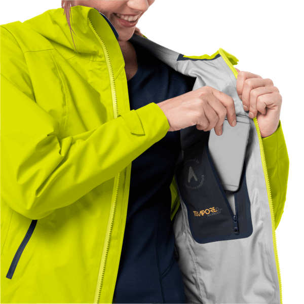 Knipperend Groen Jack Wolfskin Exolight Pro Damesjack Van Het Merk