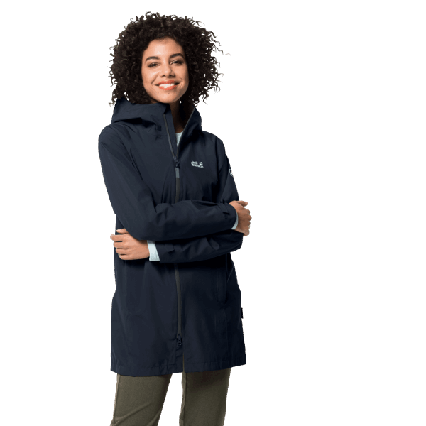 Night Blue Brands Jack Wolfskin Jwp Jas Voor Dames