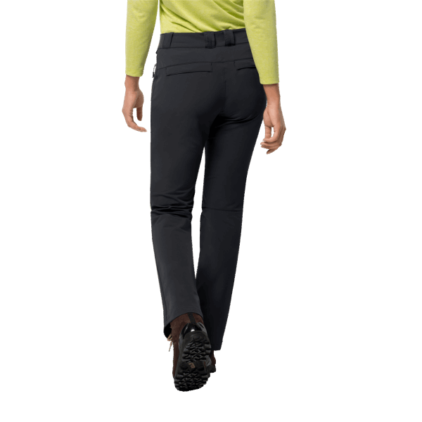 Zwarte Active Thermische Broek Voor Dames Jack Wolfskin Hot