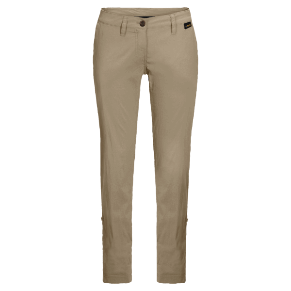 Nieuwe Dames Desert Roll-up Broek Jack Wolfskin Sand Dune