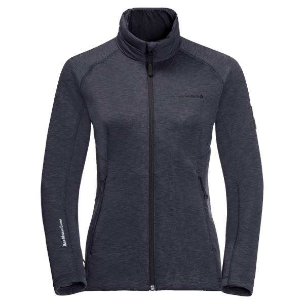 Jack Wolfskin Grafiet Damescollectie Met Atletische Kraag En Middenlaag