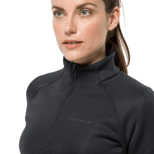 Black Jack Wolfskin Merken Atletische 1/2 Rits Voor Dames