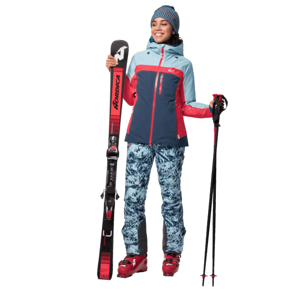 Origin Jack Wolfskin Donker Indigo Geweldig Sneeuwjack Voor Dames