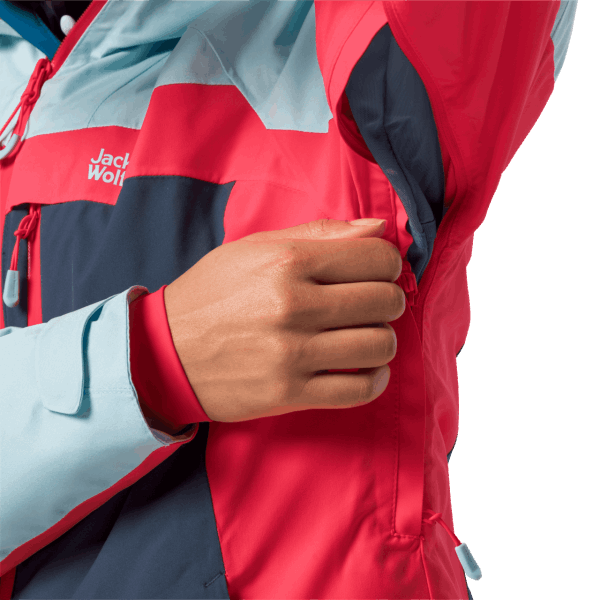 Origin Jack Wolfskin Donker Indigo Geweldig Sneeuwjack Voor Dames
