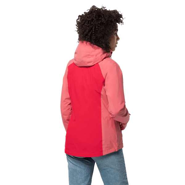 Dames Rijdier Emin 3in1 Jack Wolfskin Helder Rood Origineel