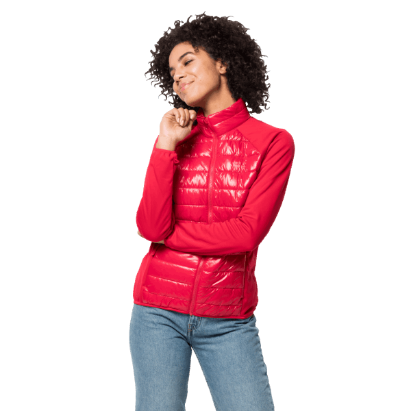 Dames Rijdier Emin 3in1 Jack Wolfskin Helder Rood Origineel