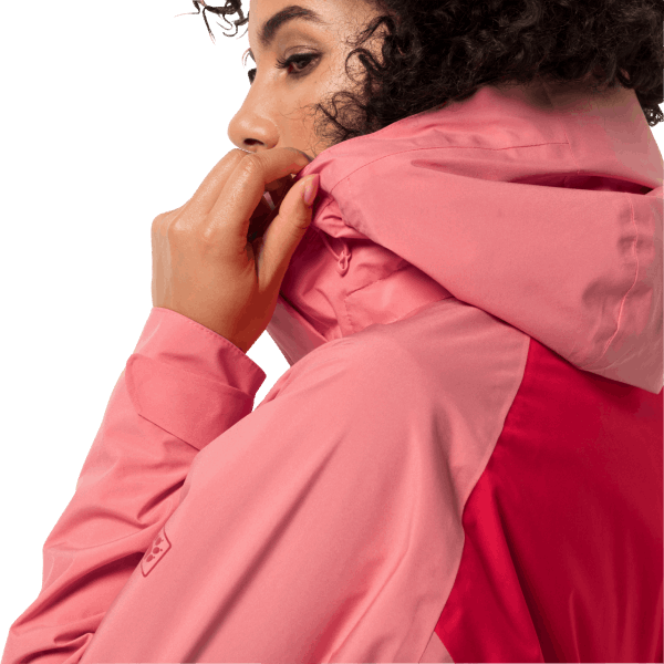 Dames Rijdier Emin 3in1 Jack Wolfskin Helder Rood Origineel