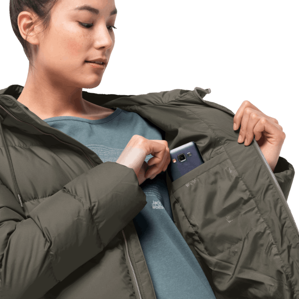 Kristallen Paleisjas Mode Jack Wolfskin Druivenblad