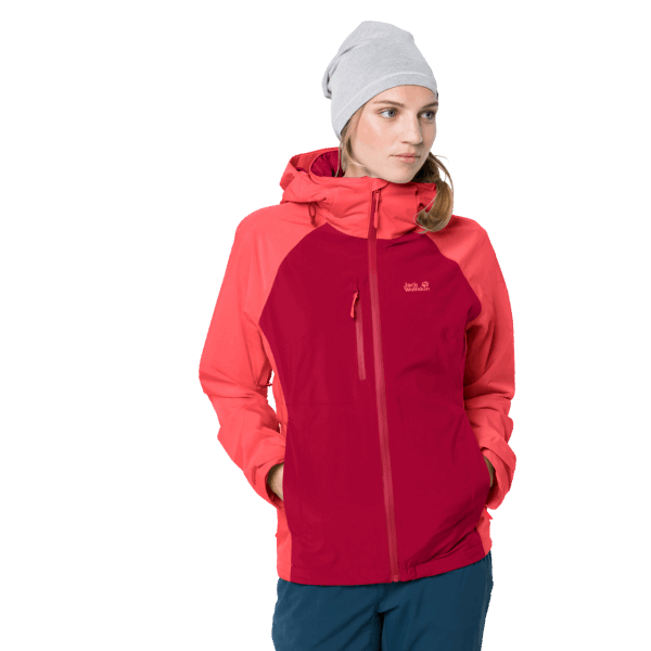 Scharlaken Nieuw Jack Wolfskin Mount Emin Damesjack