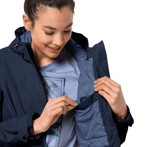 Brands Jack Wolfskin Lake Louise Damesjack Nachtblauw