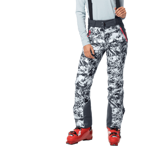 Damespanoramabroek Jack Wolfskin Ebbenhout All Over Best