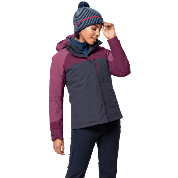 Whitney Peak 3in1 Origin Grafietjack Wolfskin Voor Dames