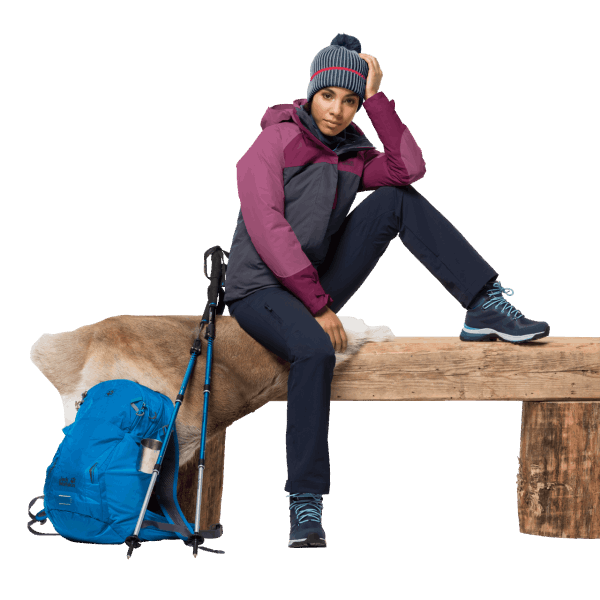 Whitney Peak 3in1 Origin Grafietjack Wolfskin Voor Dames