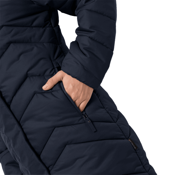 Jack Wolfskin Nachtblauwe Merken Kyoto Jas Voor Dames