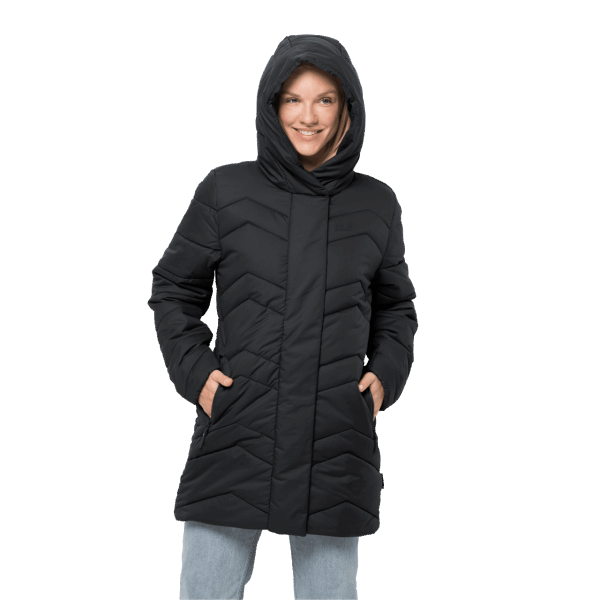 Jack Wolfskin Hot Dames Kyoto Jas Zwart