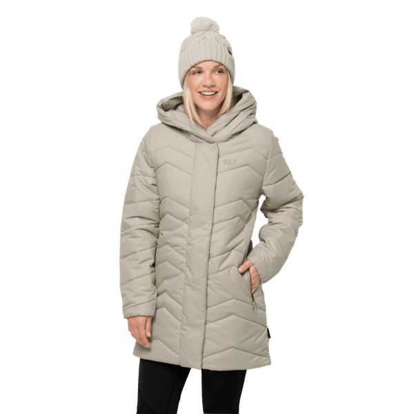 Jack Wolfskin Beste Stoffige Grijze Kyoto-jas Voor Dames