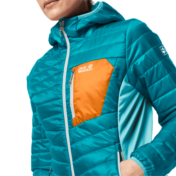 Jack Wolfskin Routeburn Damesjack Donkercyaan Nieuw