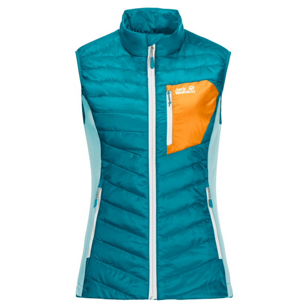 Donkere Cyaan Jack Wolfskin Damesrouteburn-vestcollecties