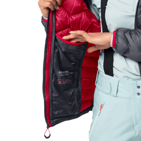 Originele Argo Peak Damesjack Jack Wolfskin Ebbenhout