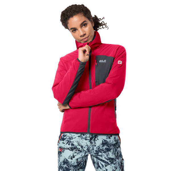 Beste Jack Wolfskin Frambozenrode Atmos-damesjas