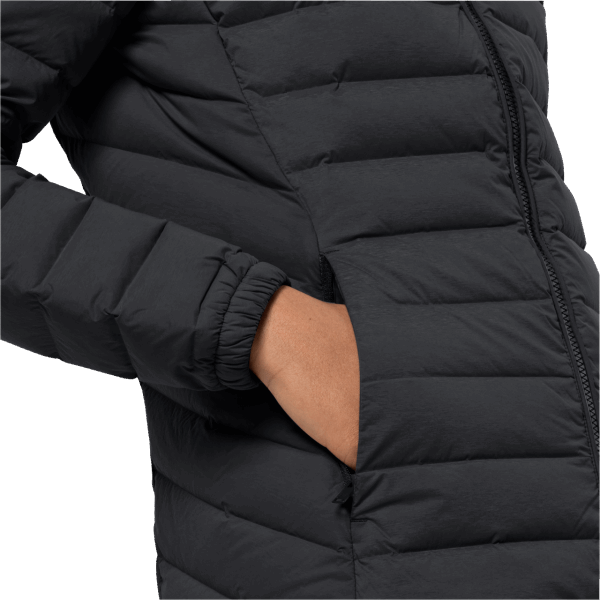 Dames Glowing Mountain Jas Jack Wolfskin Origin Zwart