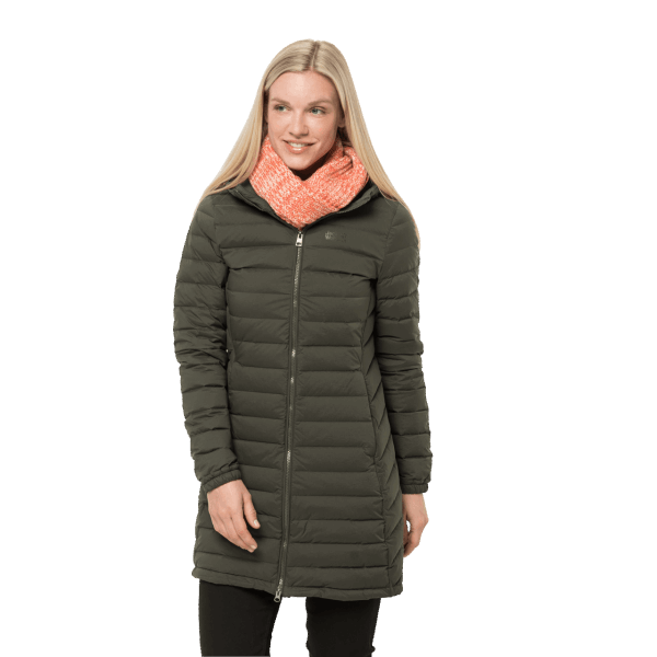 Glanzende Bergjas Voor Dames Bonsai Groen Jack Wolfskin Origins