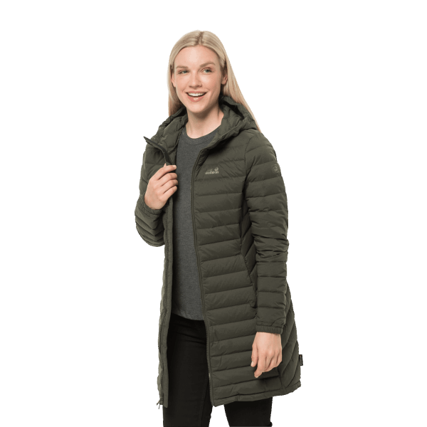 Glanzende Bergjas Voor Dames Bonsai Groen Jack Wolfskin Origins