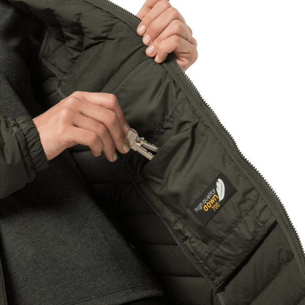 Glanzende Bergjas Voor Dames Bonsai Groen Jack Wolfskin Origins