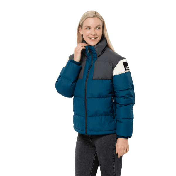 Dames 365 Onverschrokken Donsjack Originele Poseidon Blauwe Jack Wolfskin