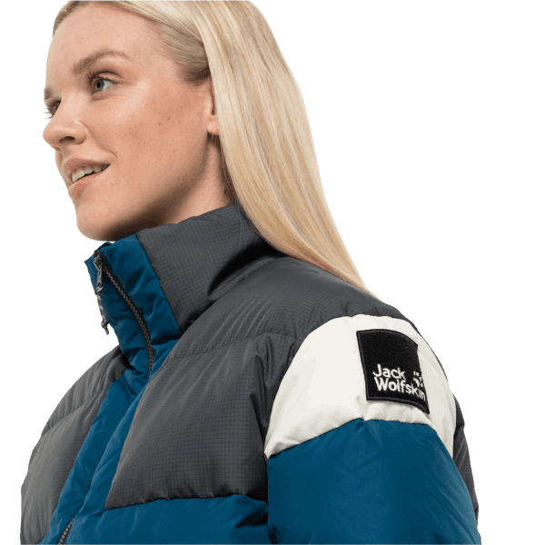 Dames 365 Onverschrokken Donsjack Originele Poseidon Blauwe Jack Wolfskin